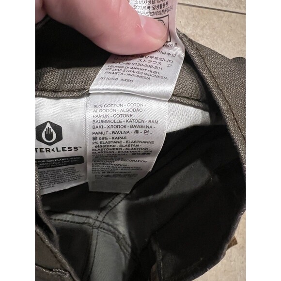 Levis Jeans Mens 30x32 511 Slim Dark Brown Pants Casual Skater Work NEW Stretch - Picture 8 of 9